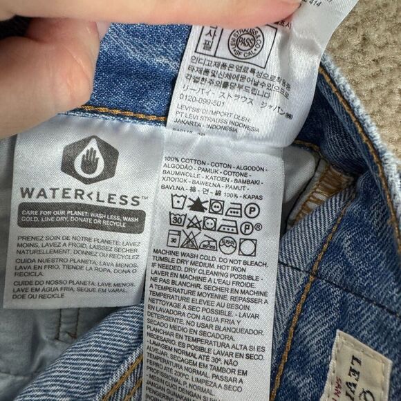 Levi's 501 Skinny Jeans Womens‎ Size 24 Can't Touch This Distressed Button Fly - Picture 14 of 16